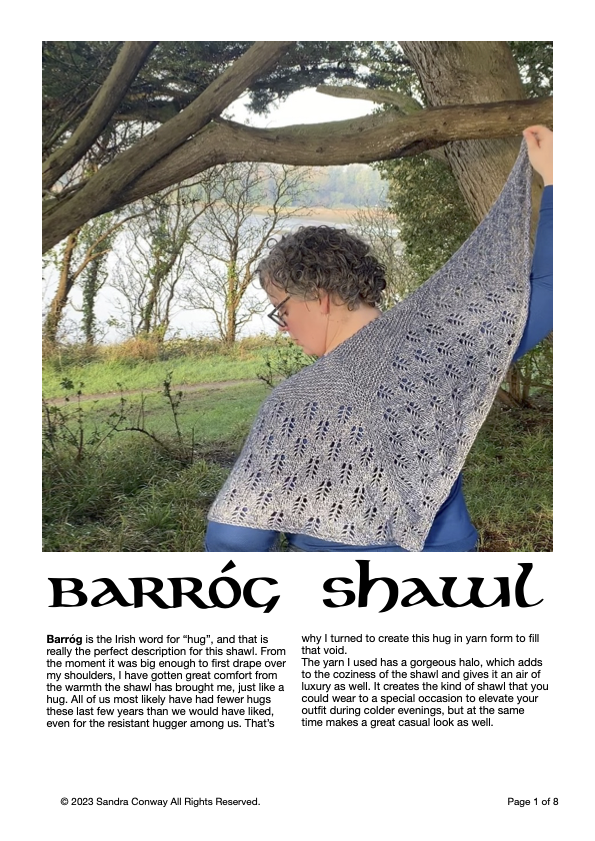 Barróg Shawl Pattern